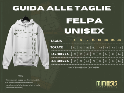 Felpa Unisex con cappuccio - VOLTO ETERNO